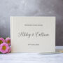 Modern Design Personalised Wedding Guest Book, thumbnail 1 of 5