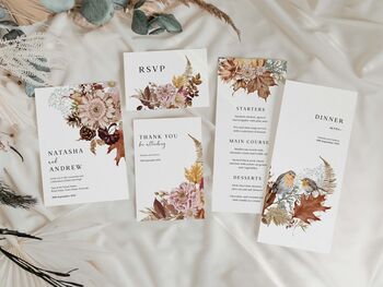 Autumnal Theme Wedding Invitations, 5 of 5