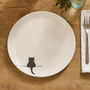 Crouching Cat Dinner Plate, Fine Bone China, thumbnail 1 of 4