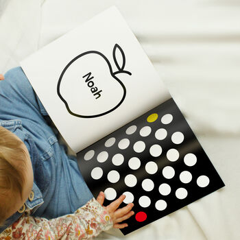 Personalised High Contrast Sensory Baby Book, 5 of 8