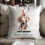 Personalised Weimarer Birthday Congratulations Party Cushion, thumbnail 1 of 2