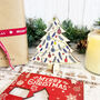 Personalised Red Birch Christmas Tree Keepsake Card And Decoration, thumbnail 1 of 5