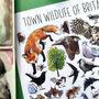 Town Wildlife Of Britain Watercolour Postcard, thumbnail 10 of 11