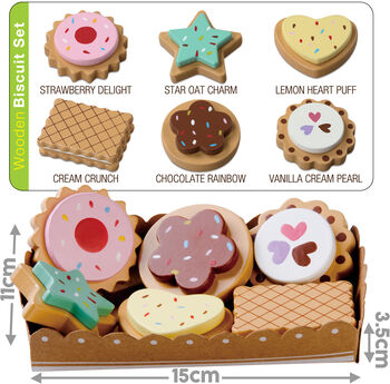 Wooden Cakes And Biscuits Play Selection, 5 of 8