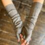 Wdts Long Arm Warmers In Grey, Wool, thumbnail 1 of 4