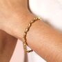 Stainless Steel Twisted Bead Bracelet, thumbnail 6 of 7