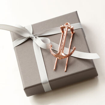 Personalised Book Anchor Gold And Rose Gold, 3 of 6