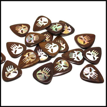 Punisher Indian Chestnut Guitar Pick In A Gift Box, 6 of 9