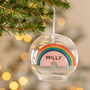 Personalised Rainbow Glass Dome Bauble, thumbnail 6 of 7