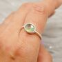 Prehnite Sterling Silver Ring, thumbnail 8 of 11