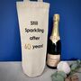 Personalised Still Sparkling Anniversary Bottle Bag, thumbnail 3 of 3