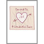 Personalised Cupids Arrow Anniversary / Valentines Card, thumbnail 7 of 12