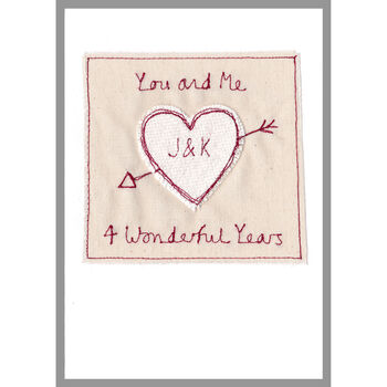 Personalised Cupids Arrow Anniversary / Valentines Card, 7 of 12