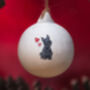 Scottish Terrier Ceramic Round Bauble, thumbnail 1 of 5