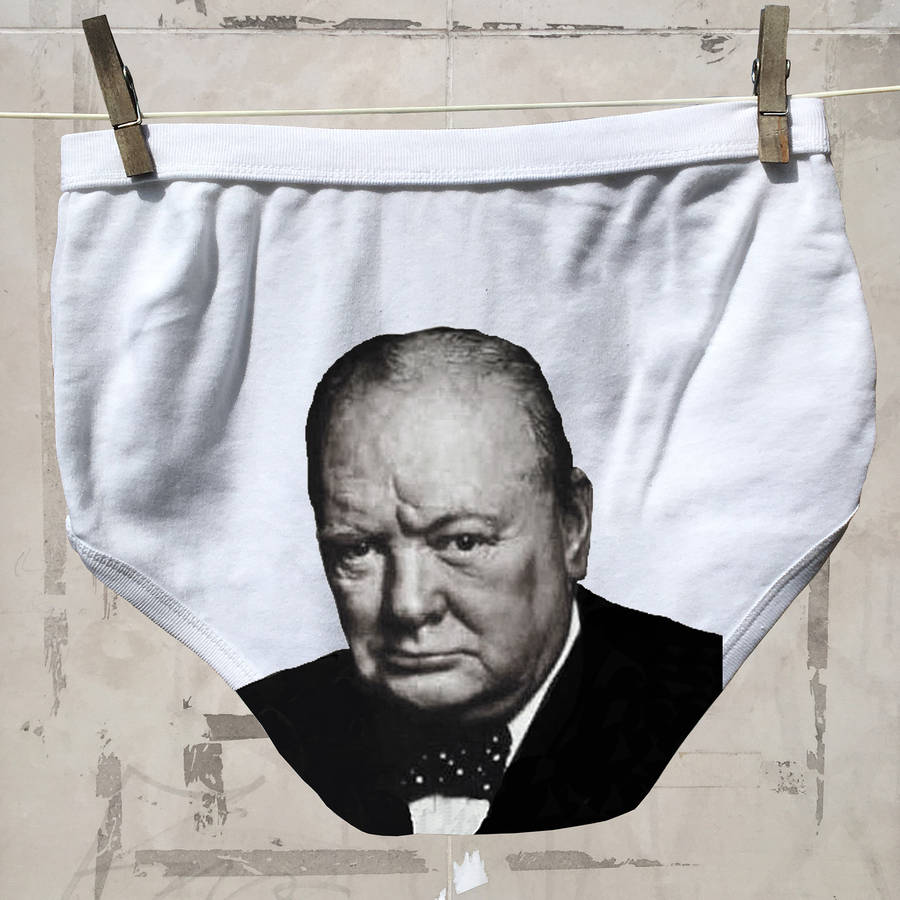 Political Pants Underwear Churchill