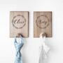 Oak Coat Peg Wreath Design, thumbnail 1 of 6