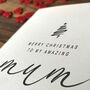 Personalised Handmade Christmas Card For Special Mum, thumbnail 4 of 4