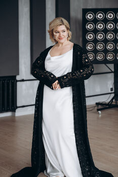 Black Macrame Lace Kimono Cape, 10 of 12