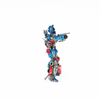 Optimus Prime 55cm/22in Handmade Metal Sculptures, 9 of 12