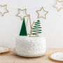 Christmas Tree Cake Topper Party Gift Set, thumbnail 1 of 2