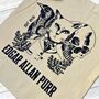 Edgar Allan Purr Fairtrade Organic Shopper Tote Bag, thumbnail 1 of 2
