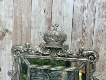 Silver Crown Photo Frame 4x6 Inch Elegant Silver Frame Gift, 2 of 8