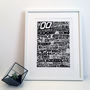 The Noughties 2000’s Decade Typography Print, thumbnail 1 of 10