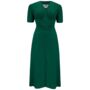 Ruby Dress In Hampton Green 1940s Vintage Style, thumbnail 1 of 2