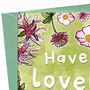 Pink Floral Birthday Or Anniversary Card, thumbnail 3 of 5