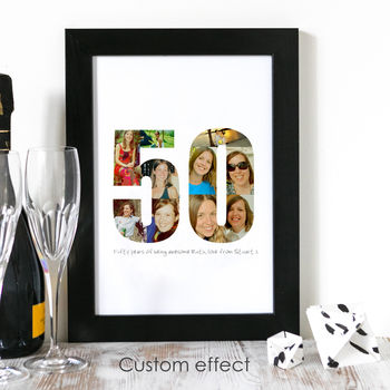 Personalised Birthday Photo Print 30th 40th 50th, 7 of 7