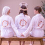 Personalised Autumn Flower Girl Wedding Dressing Gown, thumbnail 4 of 8