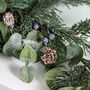 Frosted Berry And Pinecone Artificial Christmas Wreath, thumbnail 3 of 5