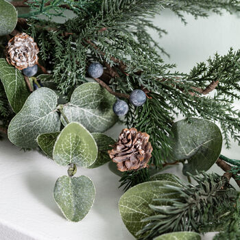 Frosted Berry And Pinecone Artificial Christmas Wreath, 3 of 5