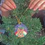 Rainbow Cat Christmas Tree Bauble, thumbnail 3 of 5