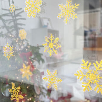 Christmas Snowflake Removable Window Stickers, 3 of 6