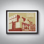 Hackney Empire London Travel Poster Art Print, thumbnail 1 of 6