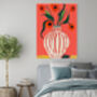 Botanical Still Life Vase Flower Art Print, thumbnail 3 of 3