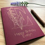 Personalised May Birth Flower Initial Birthday Card, thumbnail 1 of 10