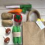 Pretend Play Felt Food Vegetable Collection, thumbnail 3 of 4