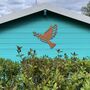 Metal Peace Bird Garden Decor Rusty Bird Wall Art Gift, thumbnail 9 of 10