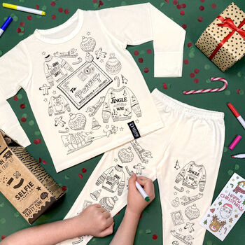 Letters From Santa Colour In Pyjamas Craft Kit, 2 of 6