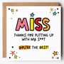 Cheeky Sir Or Miss Thank You Teacher Card, thumbnail 1 of 5