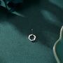 Sterling Silver Open Hexagon Stud Earrings, thumbnail 5 of 12