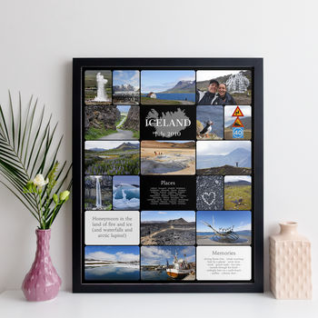 Personalised Photo Collage Print For Travel, 8 of 10
