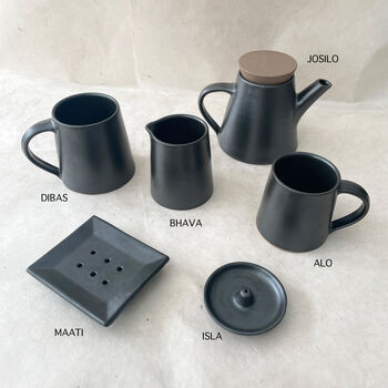 Fair Trade Handmade Glazed Stoneware Teapot, 10 of 12