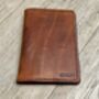 Personalised A6 Leather Pocket Journal, Refillable Notebook, Spanish Brown, thumbnail 2 of 10