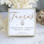 Sterling Silver Zodiac Charm Necklace – Taurus, thumbnail 1 of 6