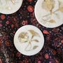 Marble Inlay Coasters, Set Of Four, Dull Gold On White, thumbnail 9 of 11
