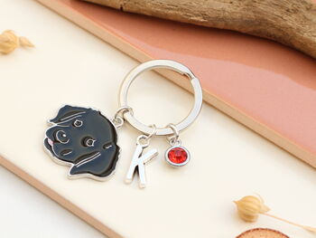 Personalised Black Labrador Retriever Keyring, 8 of 11