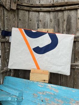 No2 Large Recycled Multifunctional Sailcloth Pouch, 2 of 7